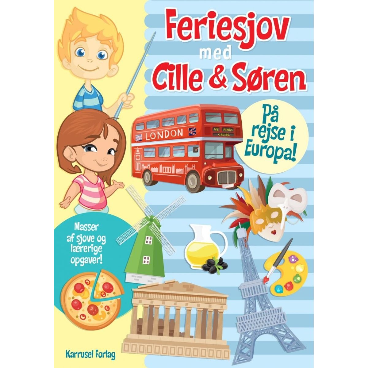 Feriesjov Med Cille Og Søren - På Rejse I Europa! - Bog