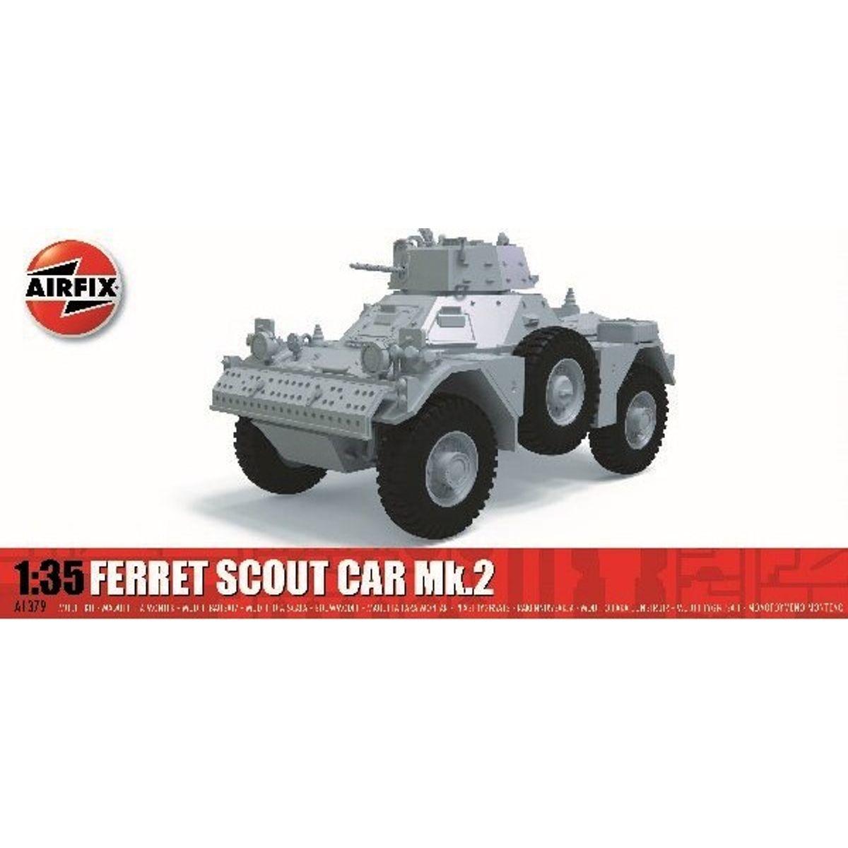 Airfix - Ferret Scout Car Mk.2 Modeltank Byggesæt - 1:35 - A1379