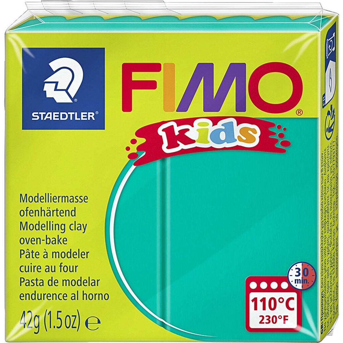 Fimo - Ler Til Ovn - Kids - Grøn - 42 G