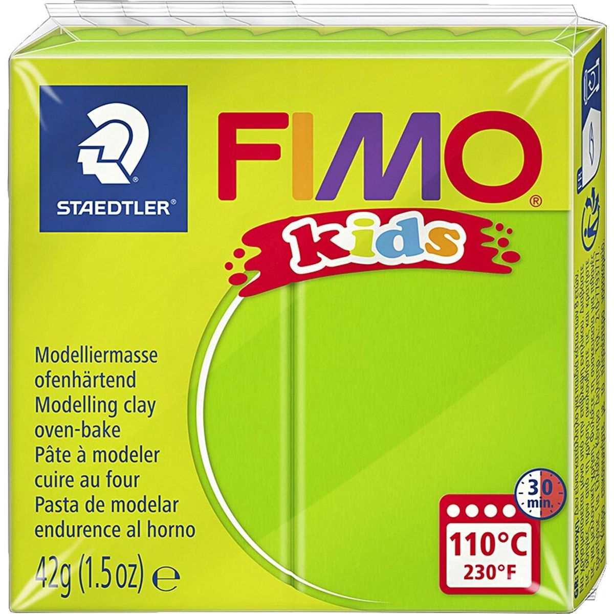 Fimo - Ler Til Ovn - Kids - Lys Grøn - 42 G