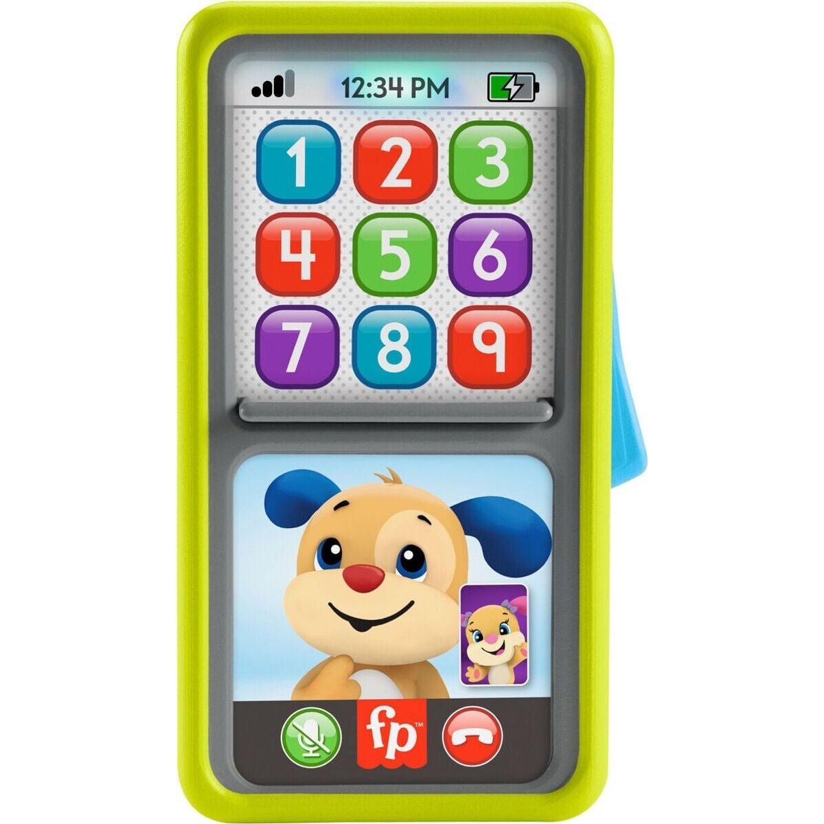 Fisher Price - Smart Phone Legetøj Med Lyd - 2-i-1 Skub Og Lær