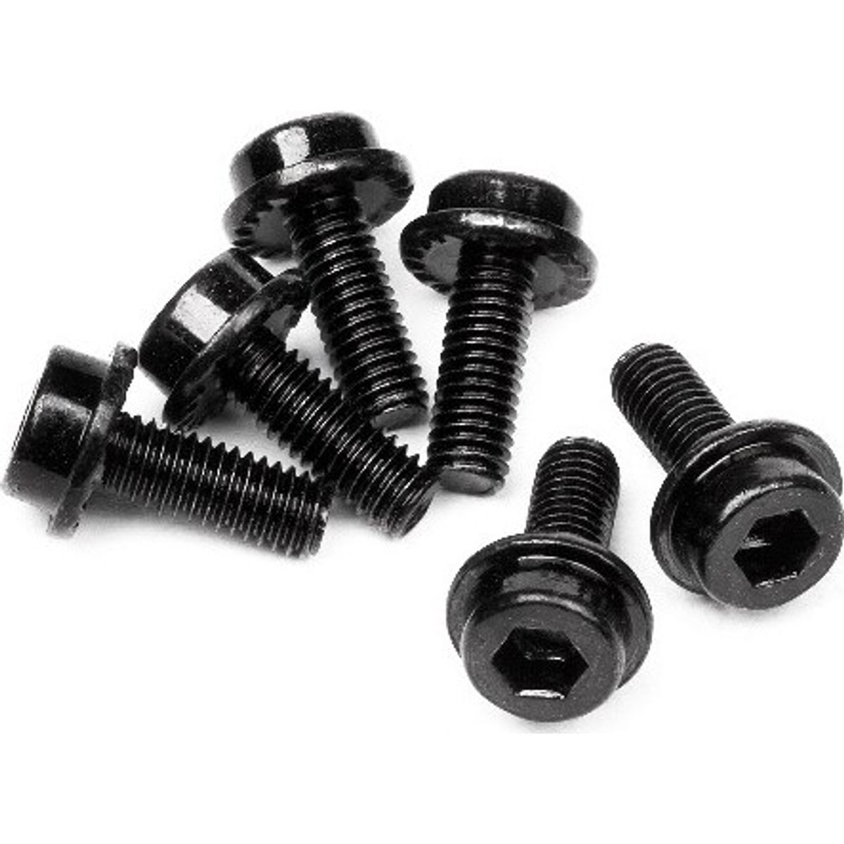 Flanged Cap Head Screw M3x8mm (6pcs) - Hp94453 - Hpi Racing