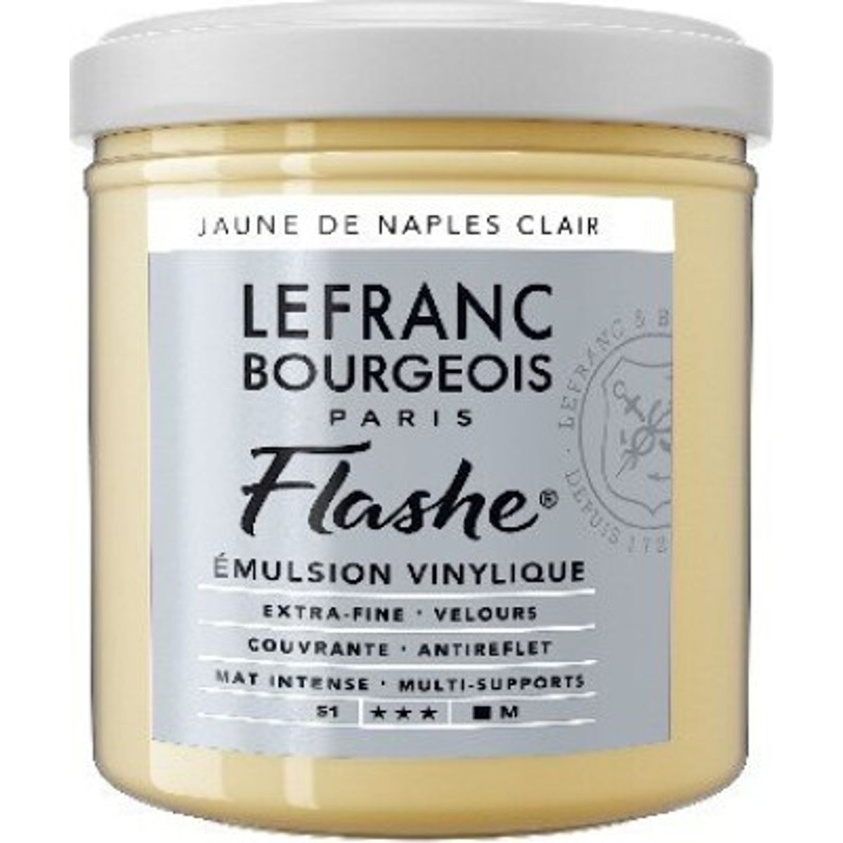 Lefranc & Bourgeois - Akrylmaling - Flashe - Naples Yellow Light 125 Ml