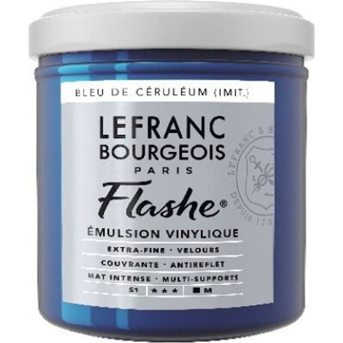 Lefranc Bourgeois - Flashe Akrylmaling - Cerulean Blue Hue 125 Ml