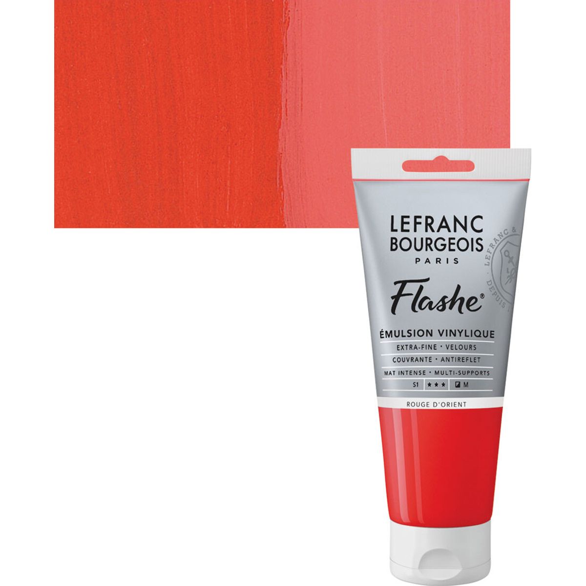 Lefranc & Bourgeois - Akrylmaling - Flashe - Oriental Red 80 Ml