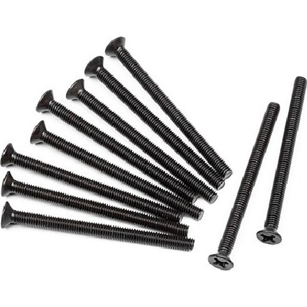 Flat Head Screw M3x40mm (10pcs) - Hpz536 - Hpi Racing