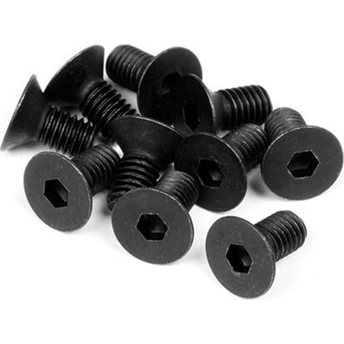 Flat Head Screw M3x6mm (hex Socket/10pcs) - Hpz081 - Hpi Racing