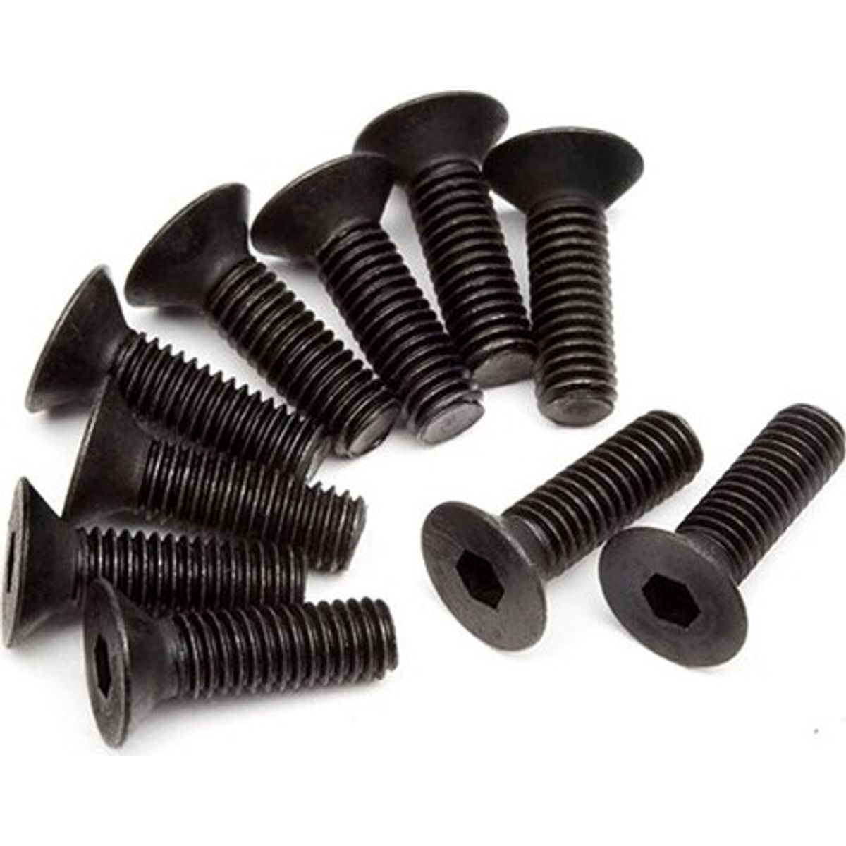 Flat Head Screw M3x10mm(hex Socket/10pcs) - Hpz083 - Hpi Racing