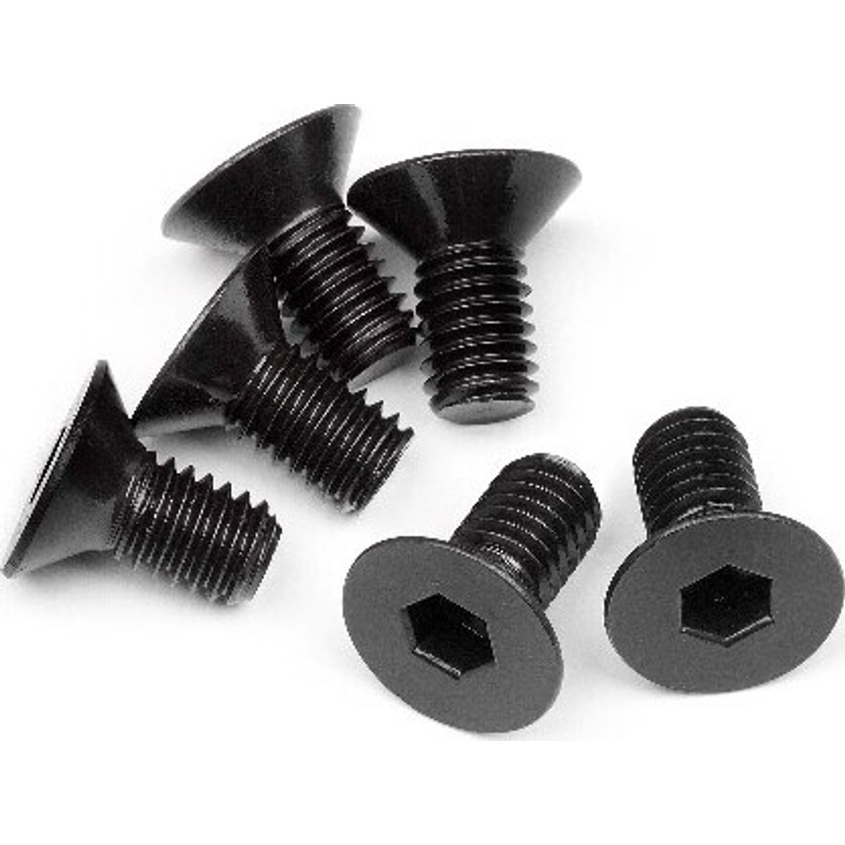 Flat Head Screw M6x12mm (hex Socket/6pcs) - Hp109919 - Hpi Racing