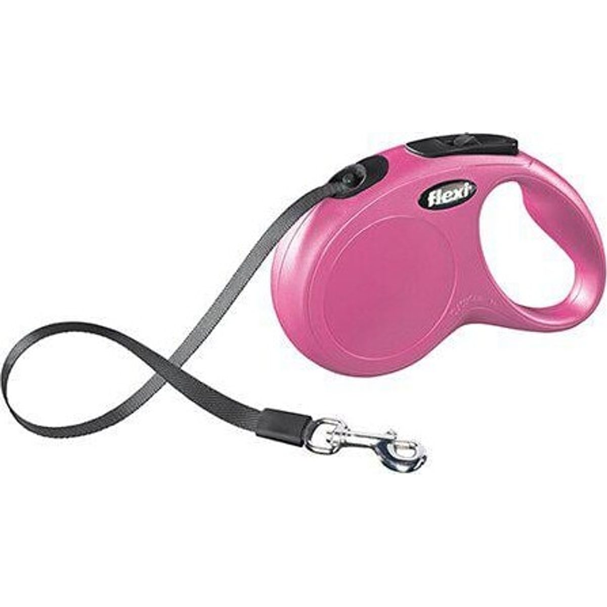 Flexi - Hundesnor - 5 Meter - New Classic - Maks. 15 Kg - Pink