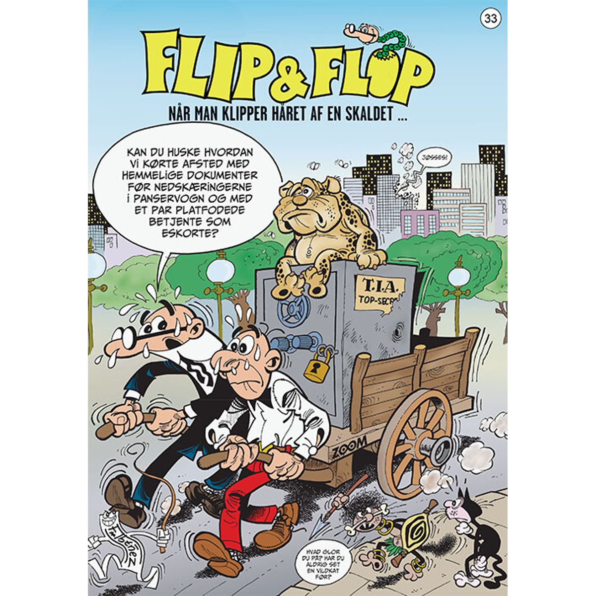 Flip & Flop 33: Når Man Klipper Håret Af En Skaldet - F. Ibañez - Tegneserie