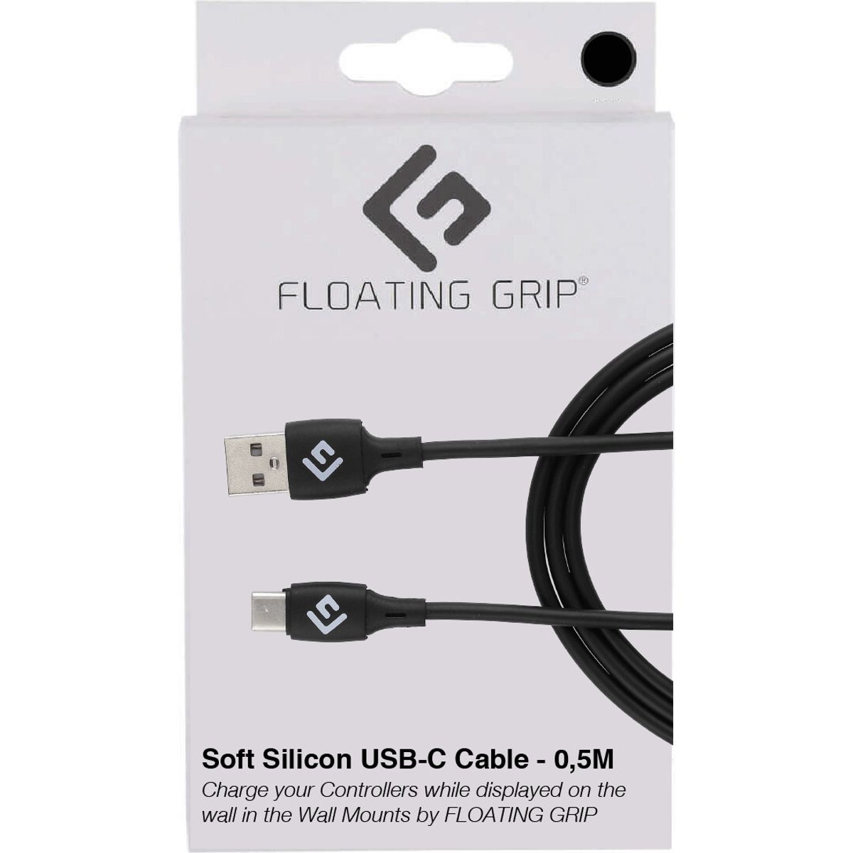 Floating Grip - Usb-c Kabel - 0,5 Meter - Sort