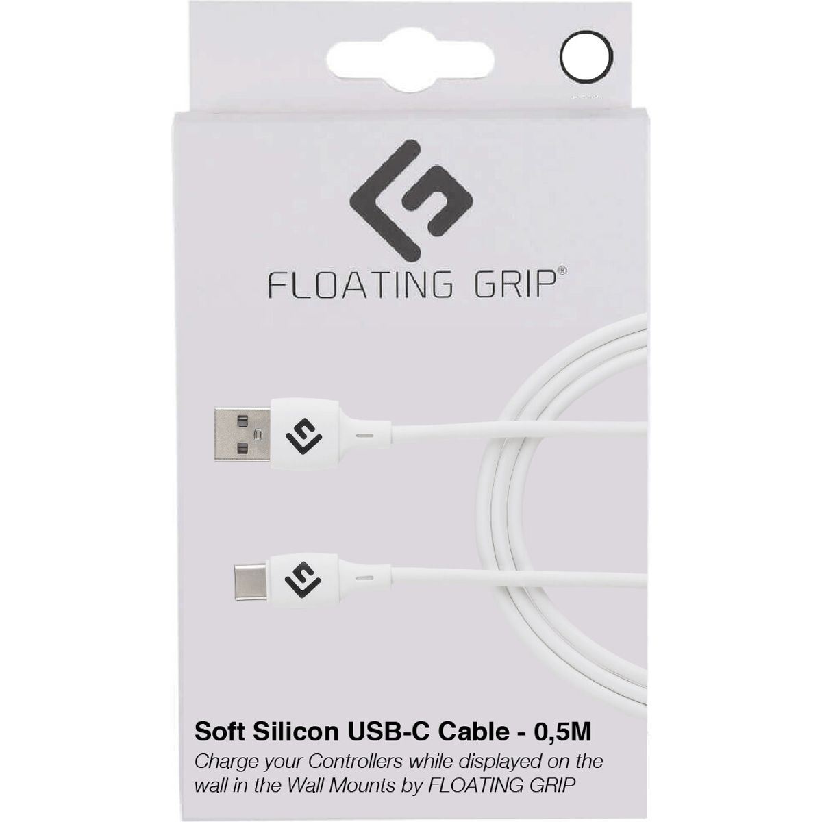 Floating Grip - Usb-c Kabel - 0,5 Meter - Hvid