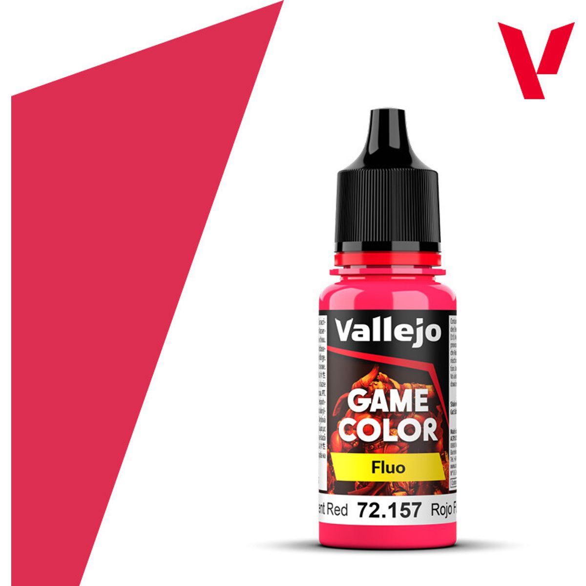 Vallejo - Game Color - Fluorescent Red - 18 Ml - 72157