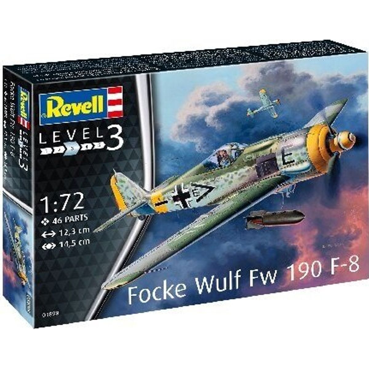 Revell - Focke Wulf Fw190 F-8 Fly Byggesæt - 1:72 - Level 3 - 03898