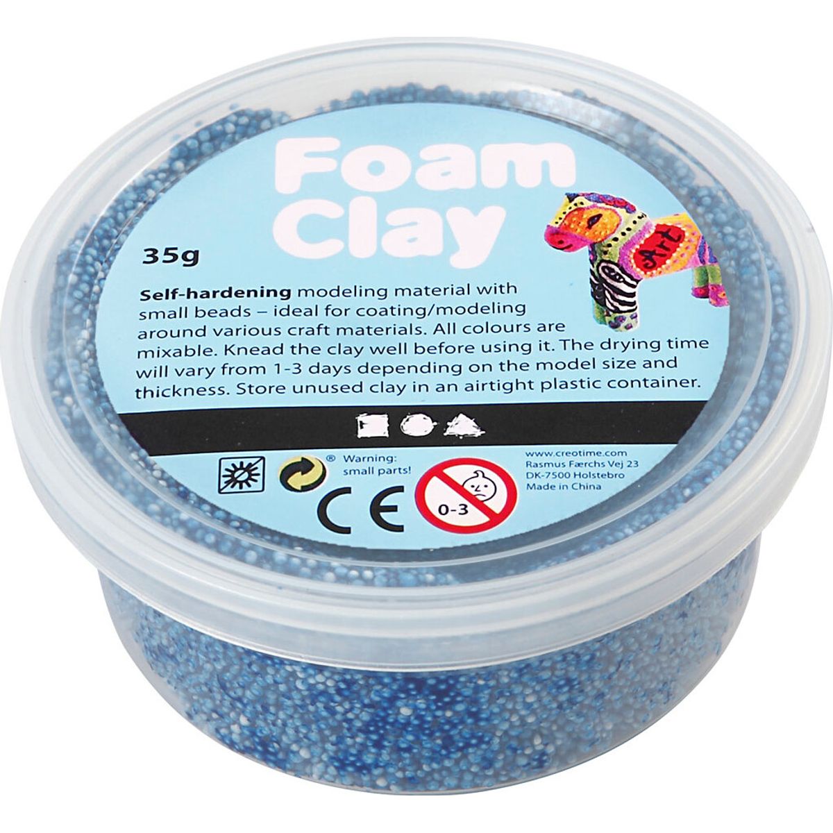 Foam Clay - Blå - Modellervoks - 35 G