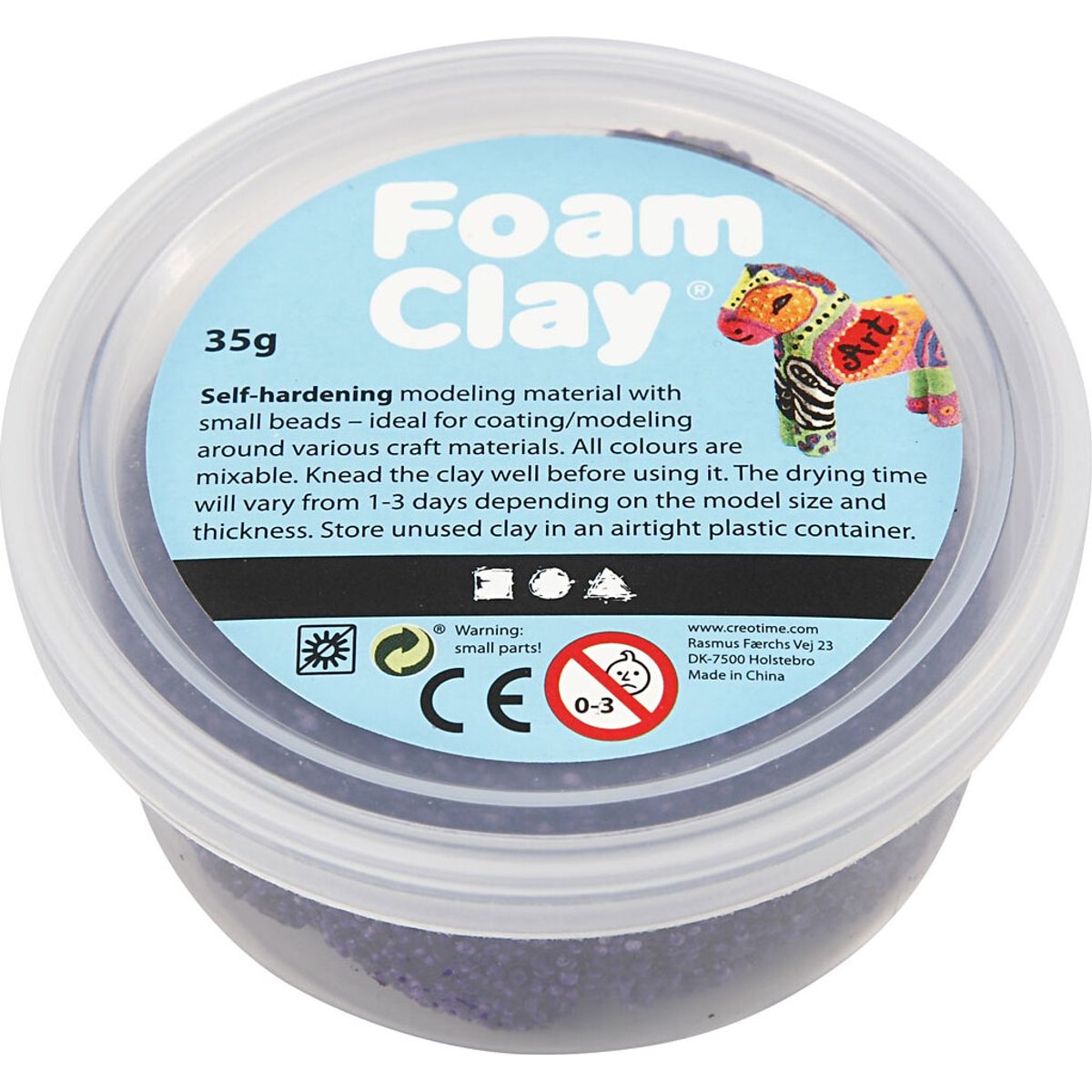 Foam Clay - Lilla - Modellervoks - 35 G