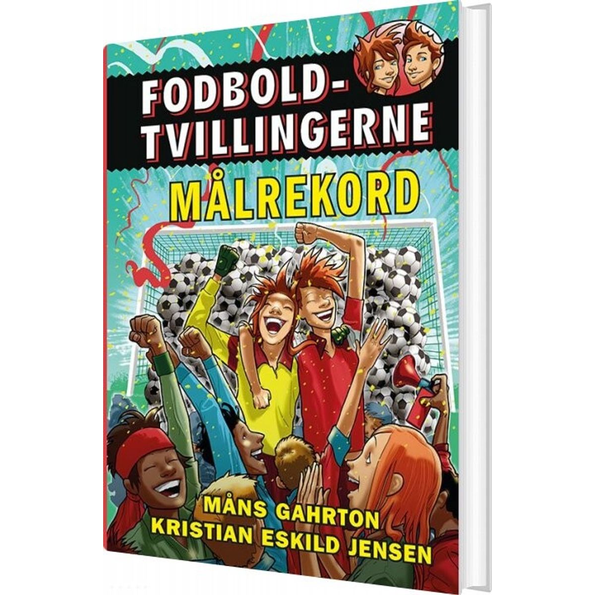 Fodboldtvillingerne 4: Målrekord - Måns Gahrton - Bog