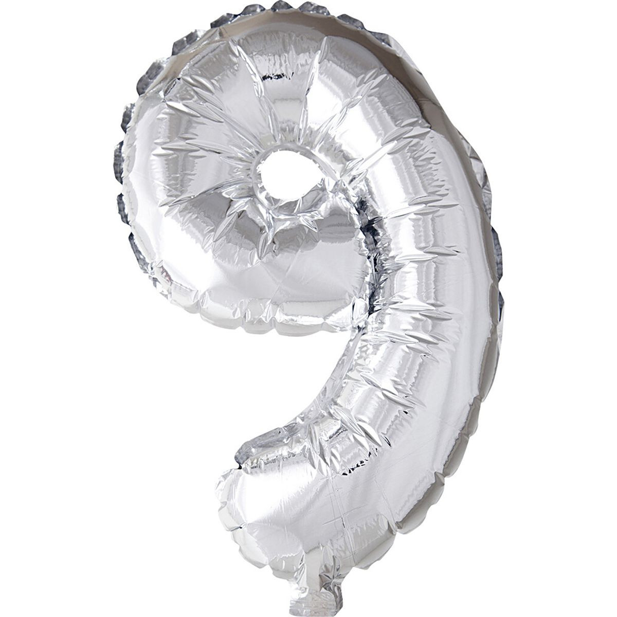 Tal Ballon - Folie - 9 - Sølv - H 41 Cm