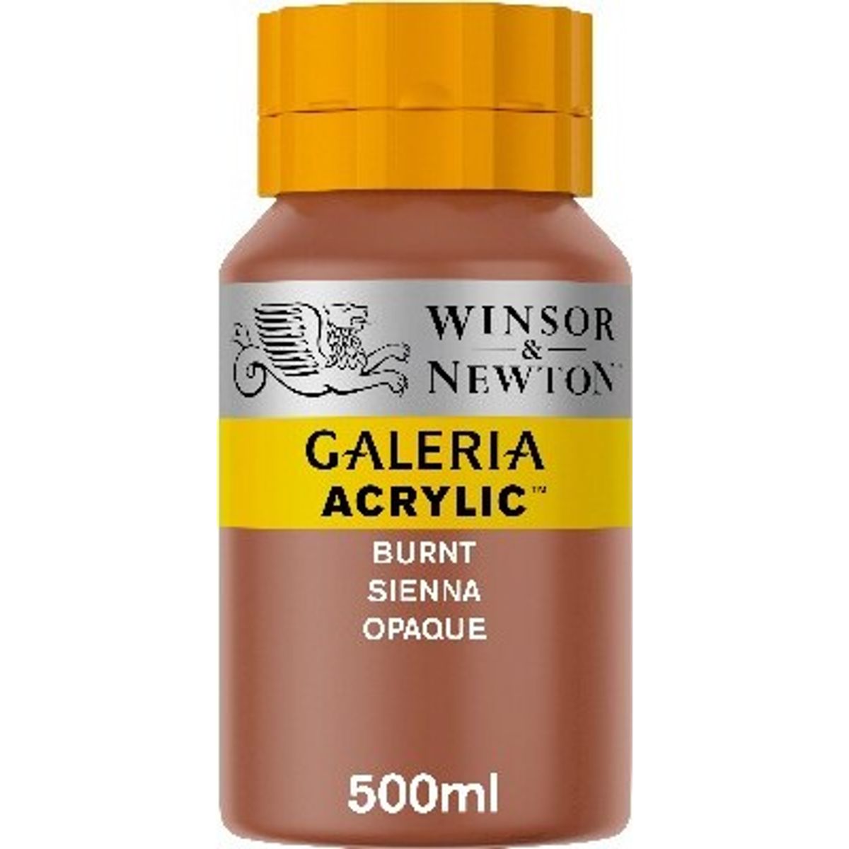 Winsor & Newton - Galeria Akrylmaling - Burnt Sienna Opaque 500 Ml