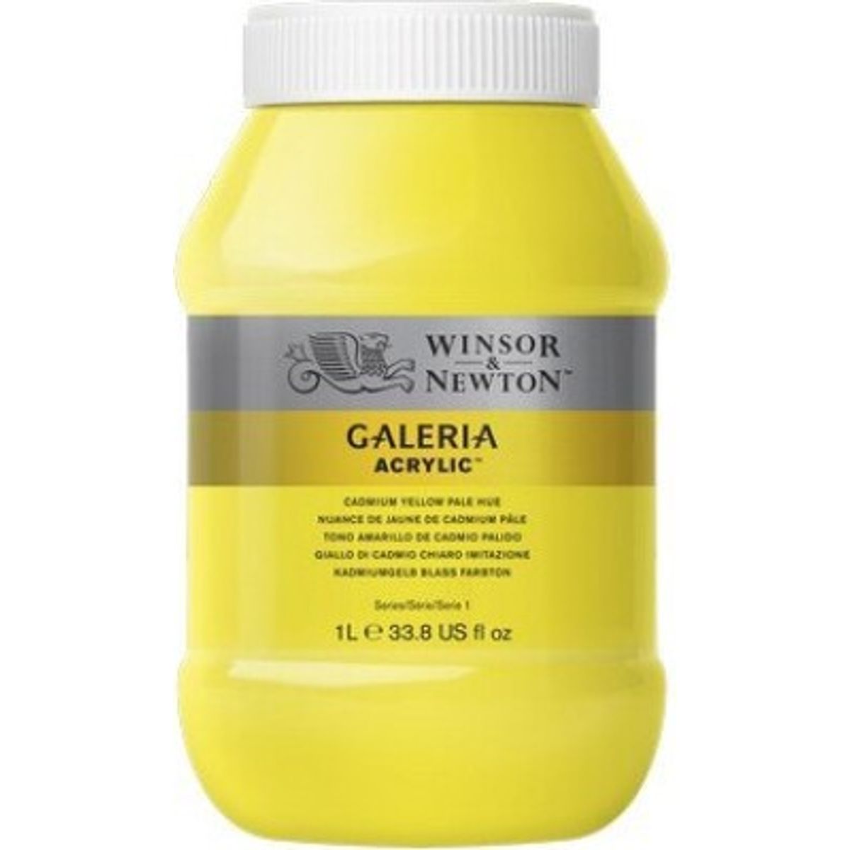 Winsor & Newton - Galeria Akrylmaling - Cadmium Yellow Pale 1000 Ml