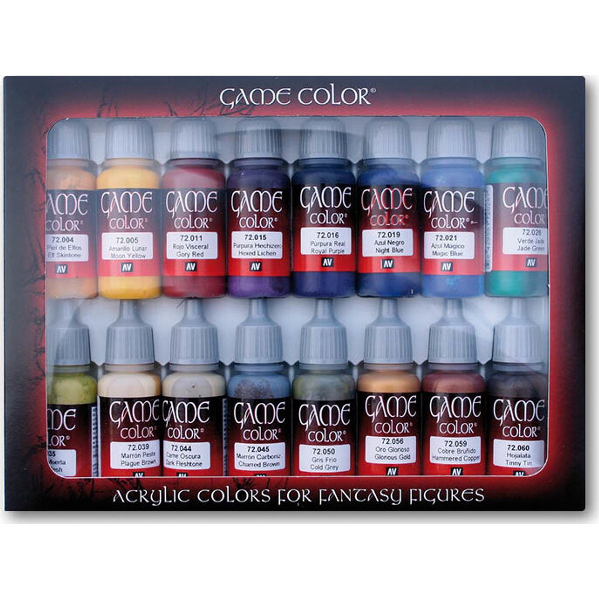 Vallejo - Game Color Maling Sæt - Advanced - 16x17 Ml