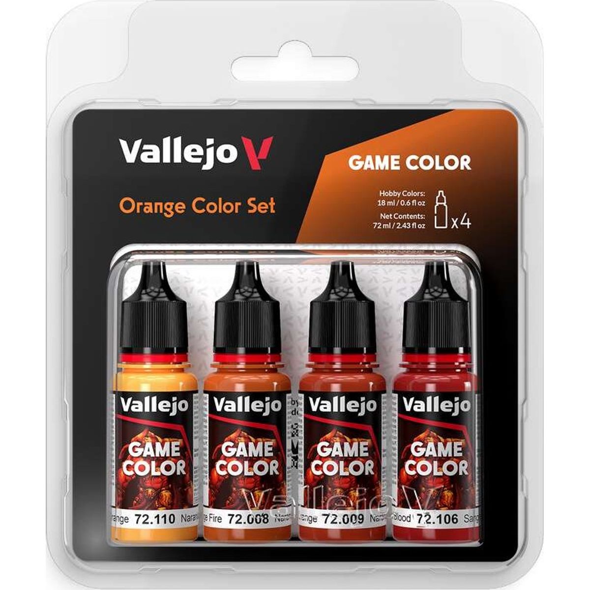 Vallejo - Game Color - Orange Color Set - 4x18 Ml