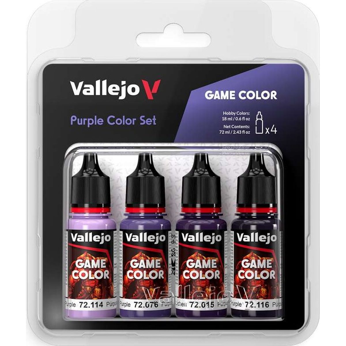 Vallejo - Game Color - Purple Color Set - 4x18 Ml