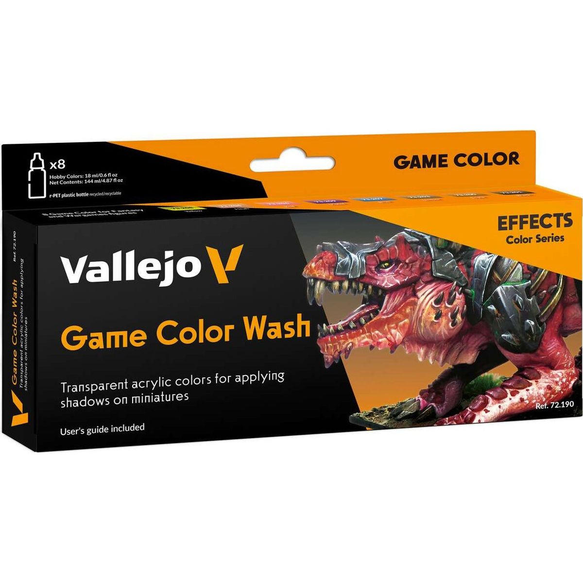 Vallejo - Game Color Wash Maling Sæt - 8x18 Ml