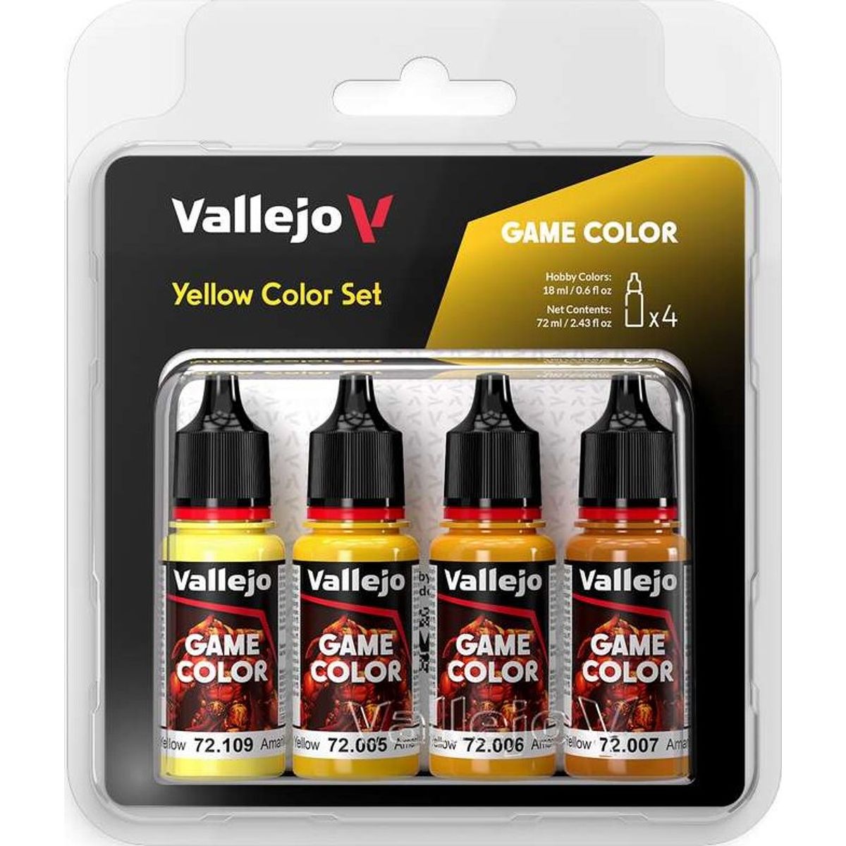 Vallejo - Game Color - Yellow Color Set - 4x18 Ml