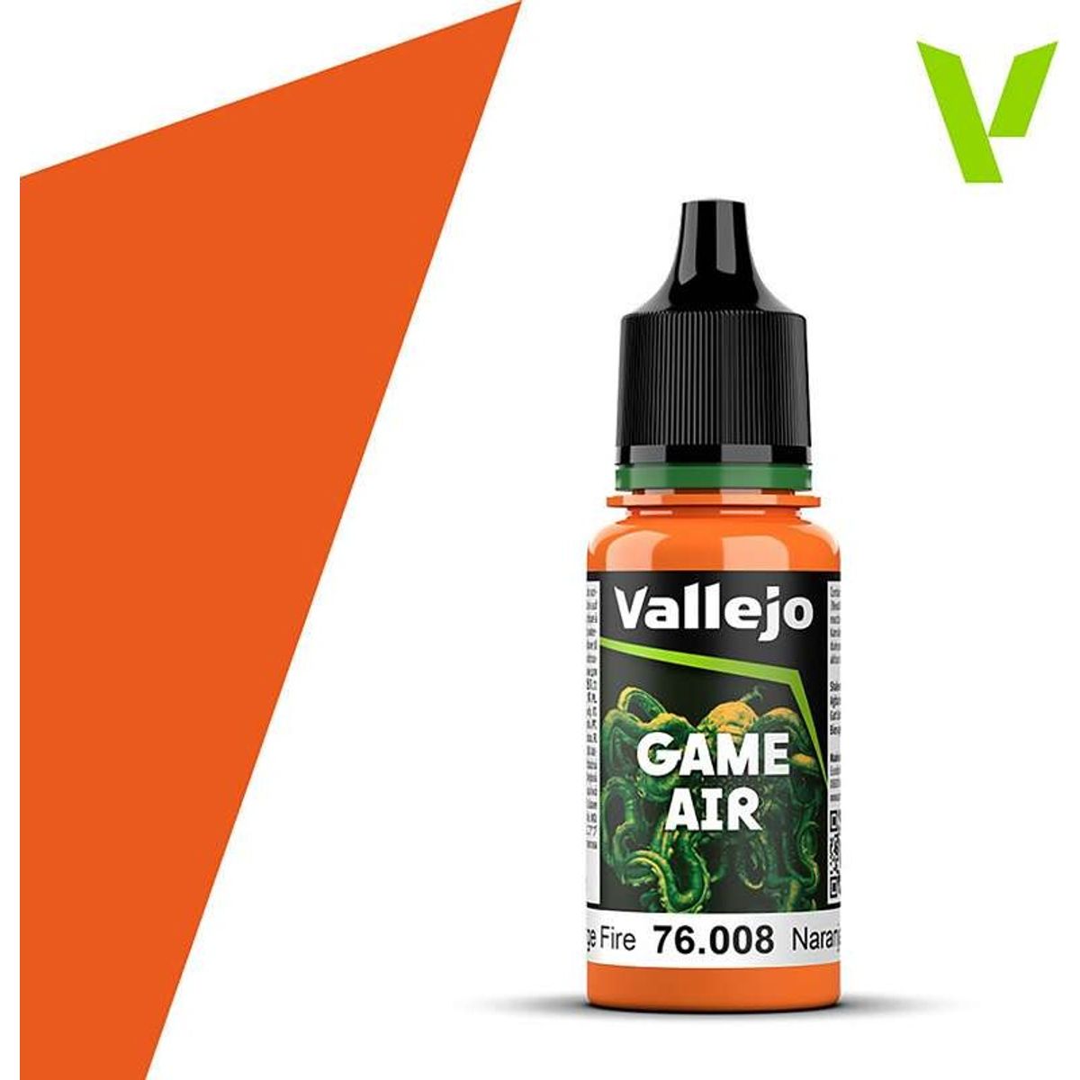 Vallejo - Game Air - Orange Fire Mat - 18 Ml - 76008