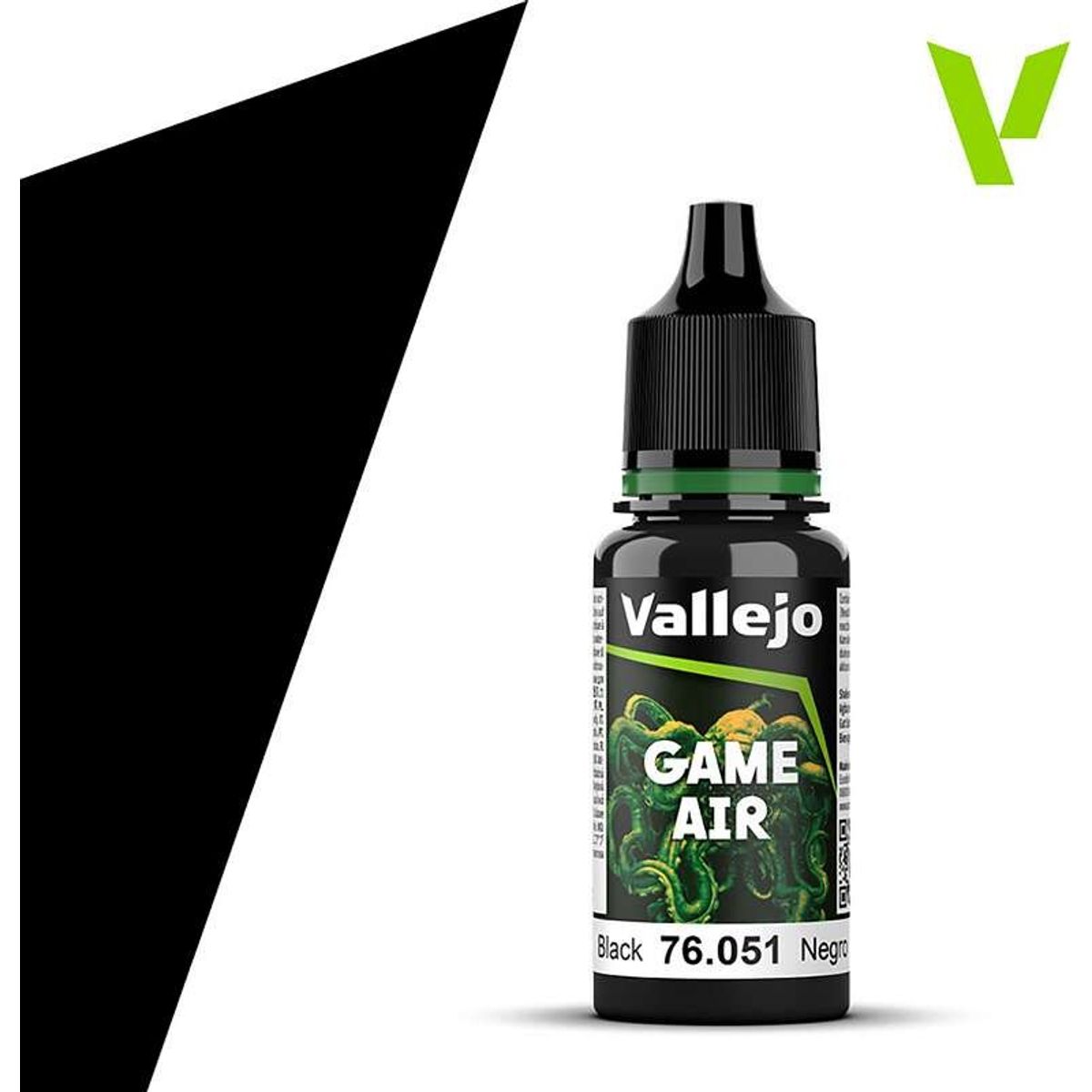 Vallejo - Game Air - Black Mat - 18 Ml - 76051