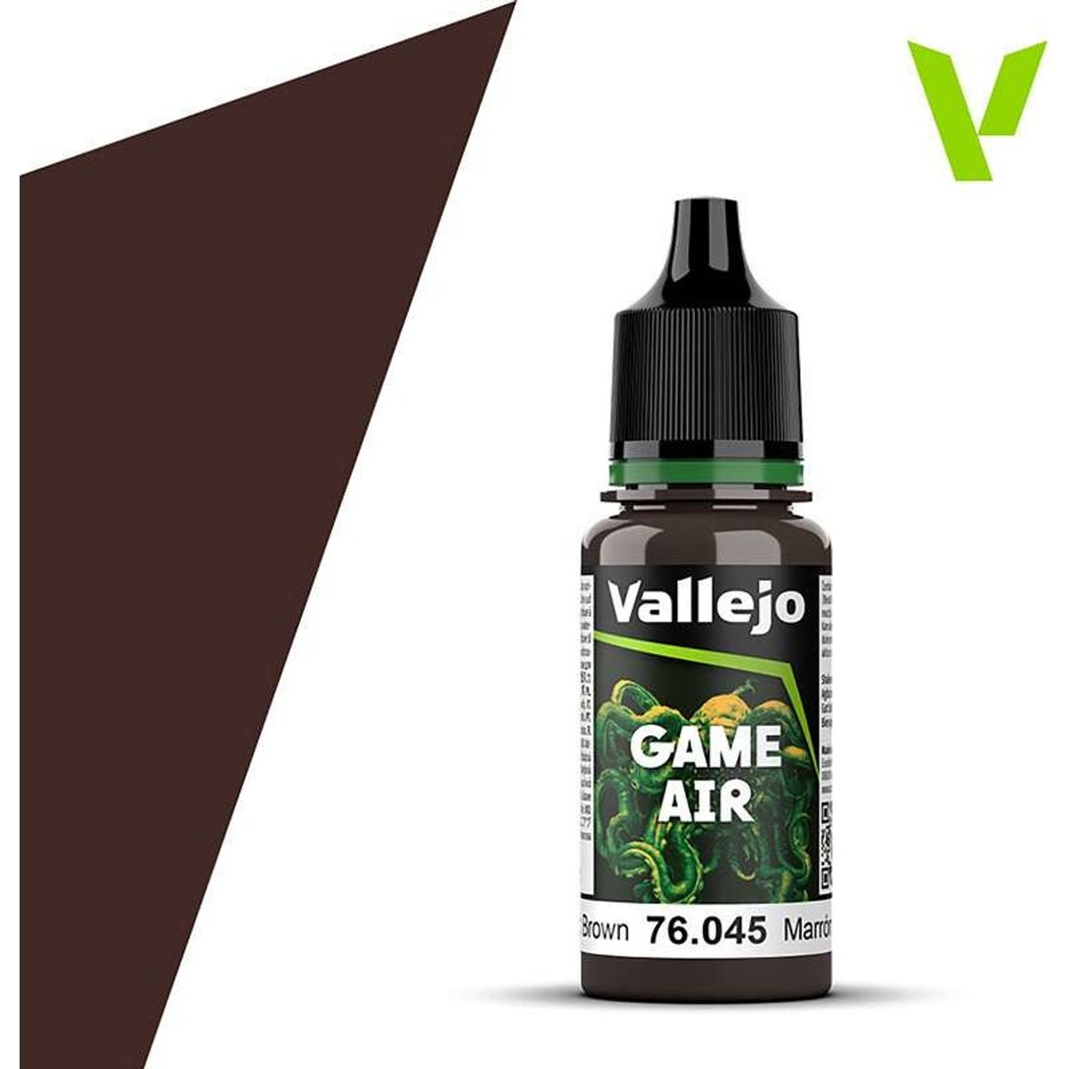 Vallejo - Game Air - Charred Brown Mat - 18 Ml - 76045