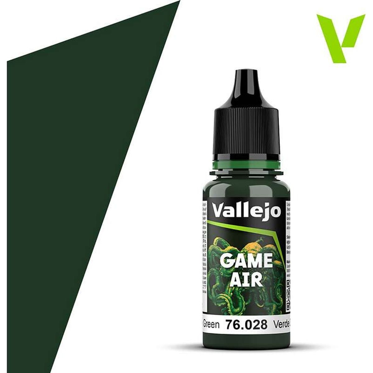 Vallejo - Game Air - Dark Green Mat - 18 Ml - 76028