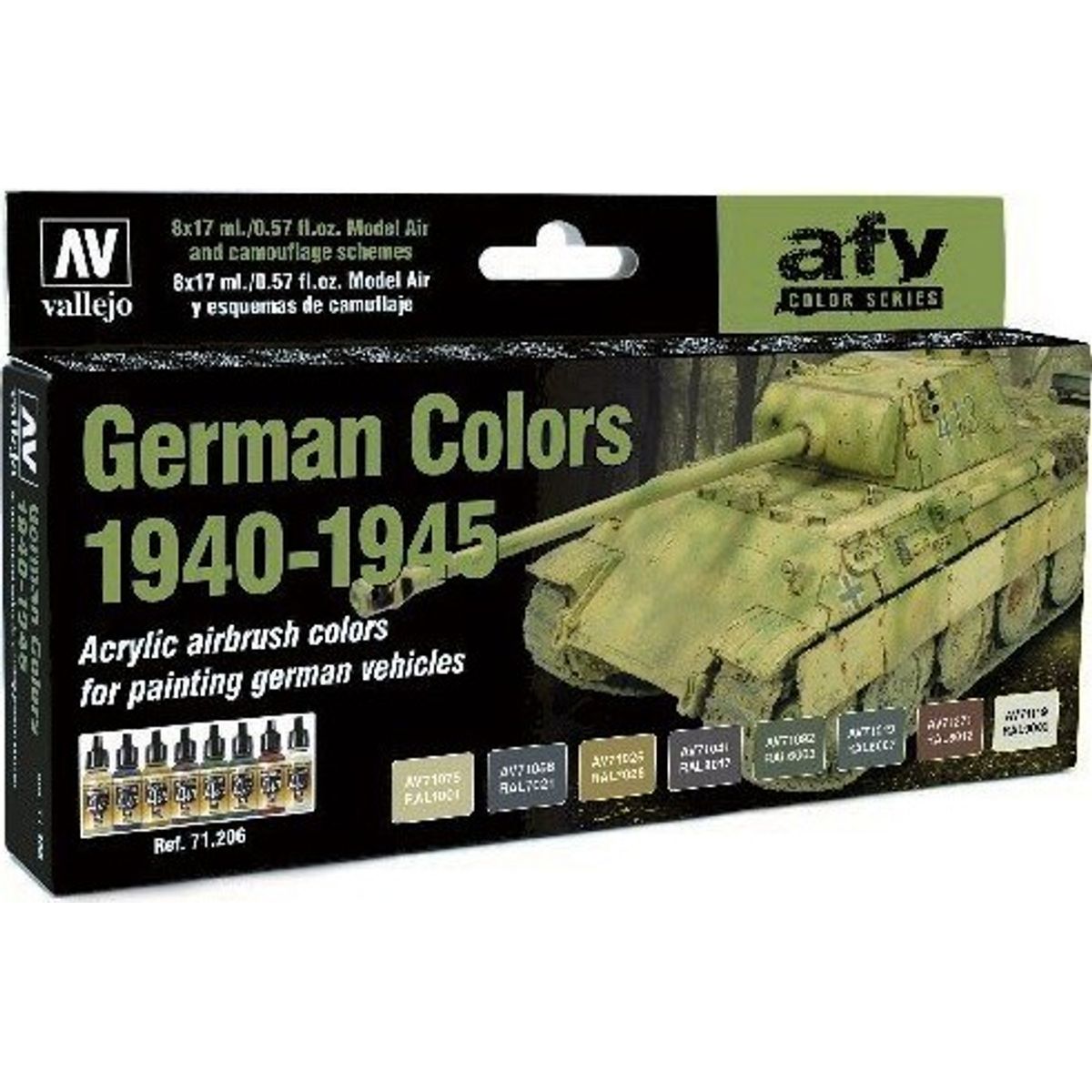 Vallejo - German Colors 1940-1945 Acrylic 6x17ml - 71206