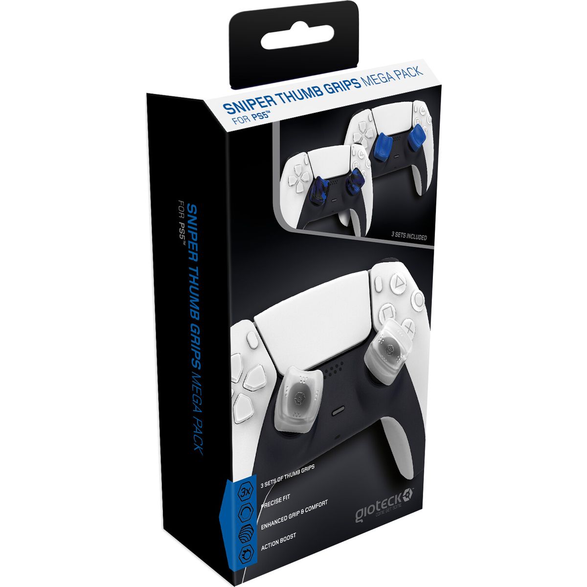 Gioteck - Sniper Thumb Grips Til Ps5 - Mega Pack - 3 Sæt