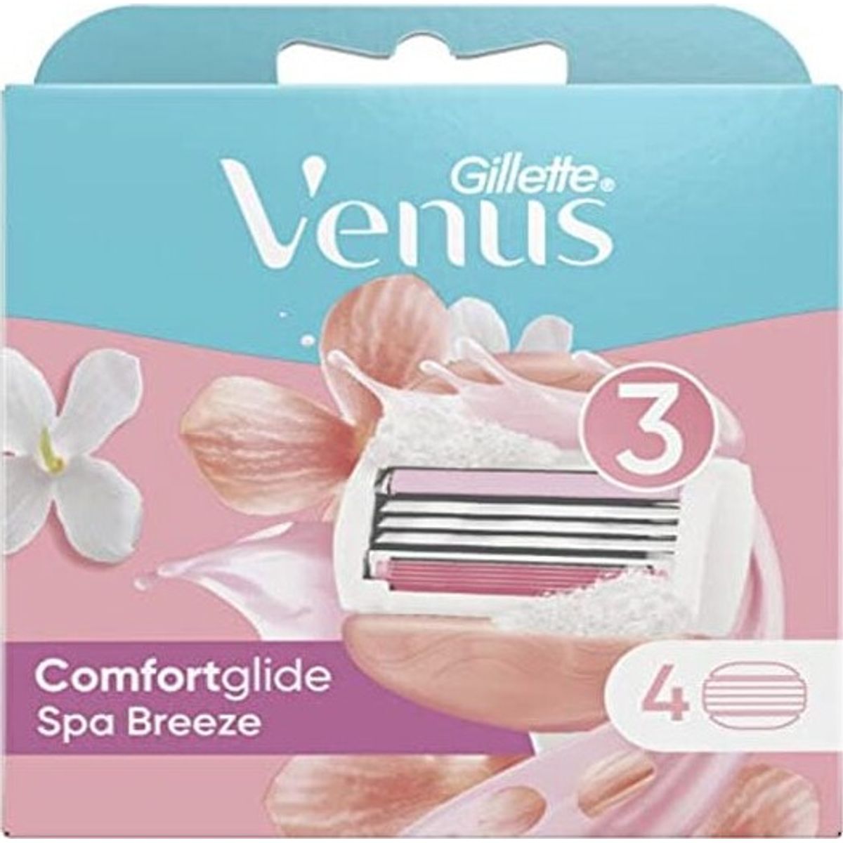 Gillette - Venus Comfortglide Spa Breeze Barberblade - 4-pak