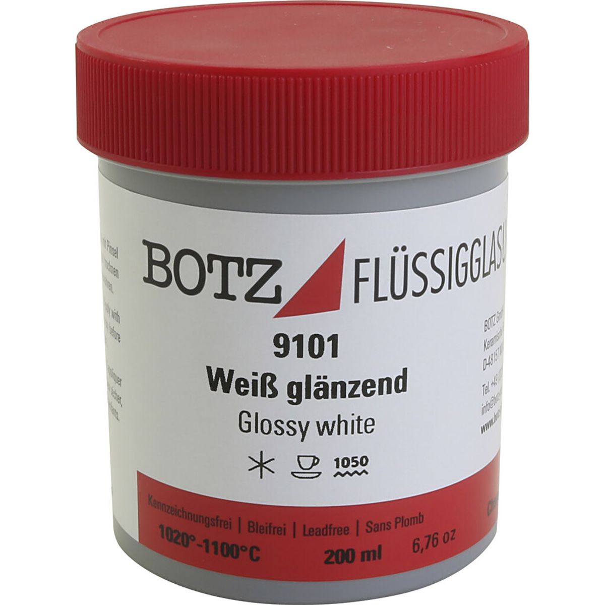 Glasur Til Ler - Hvid - 200 Ml