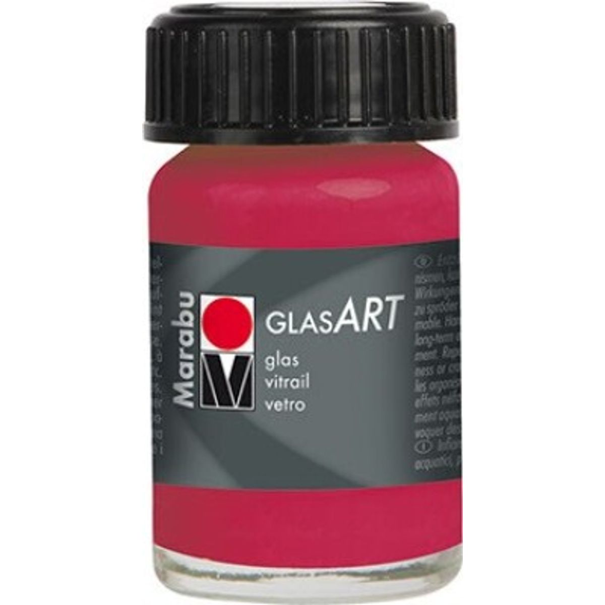 Marabu - Glas Art - Carmin Rød - Glasmaling - 15 Ml