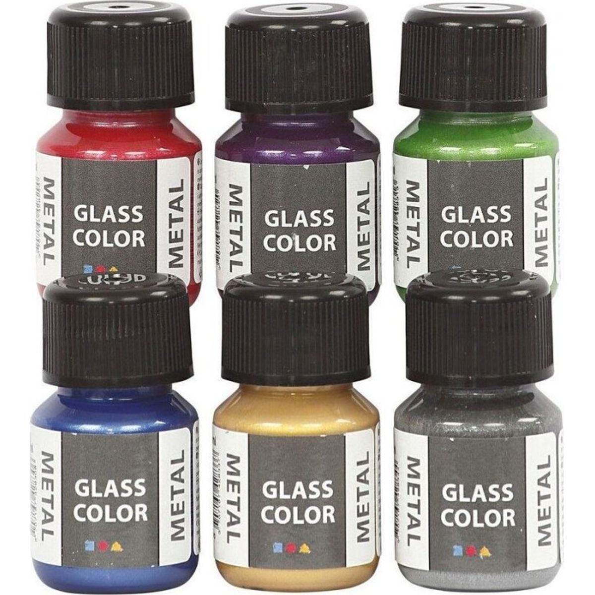 Glasmaling - Glass Color Metal 6x35 Ml