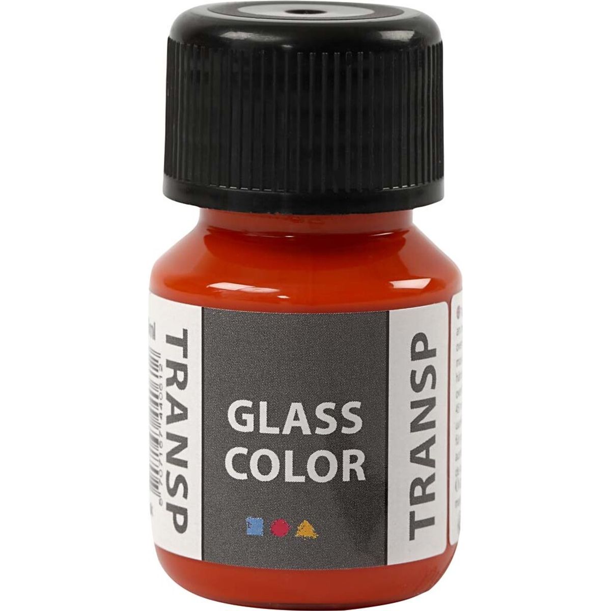 Glasmaling - Transparent - Orange - 30 Ml