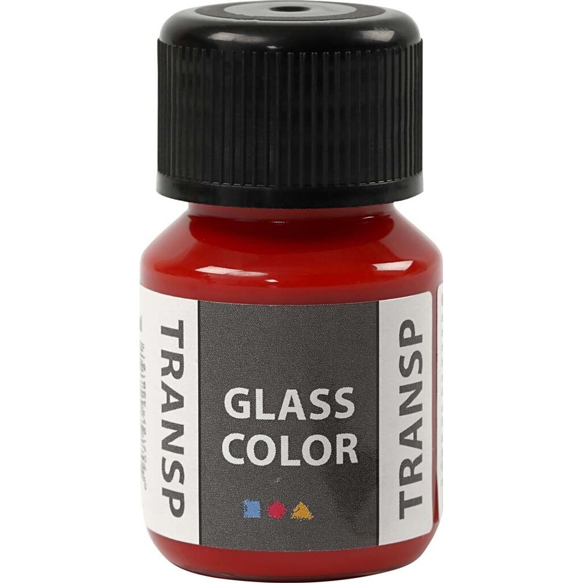 Glasmaling - Transparent - Rød - 30 Ml