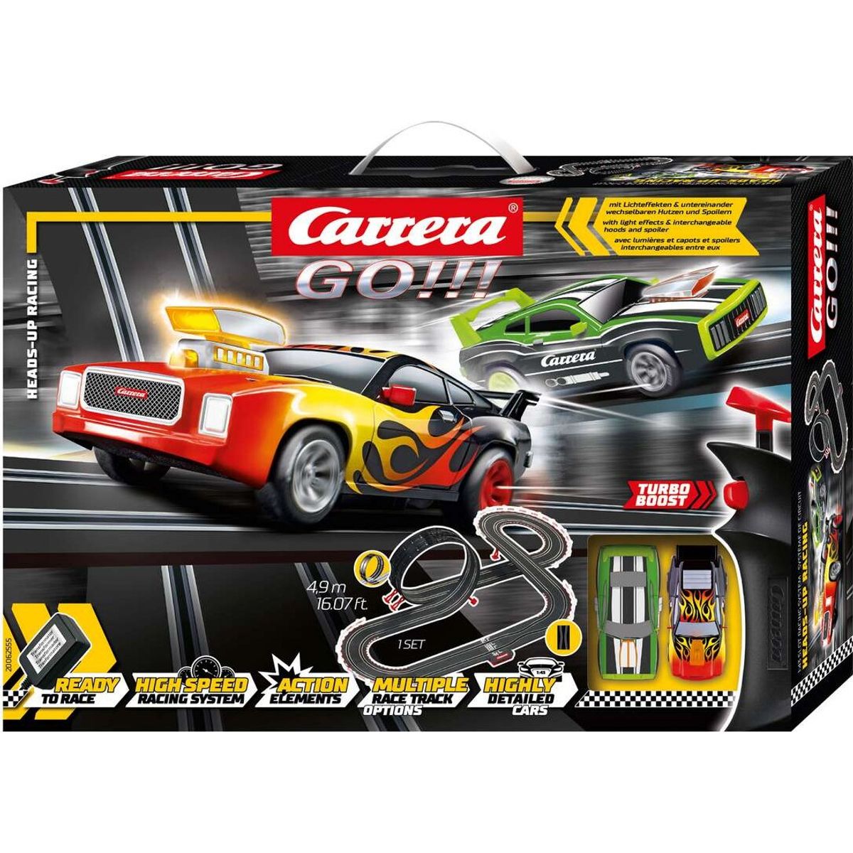 Carrera - Go - Heads Up Racing Racerbane Sæt - 1:43 - 62555