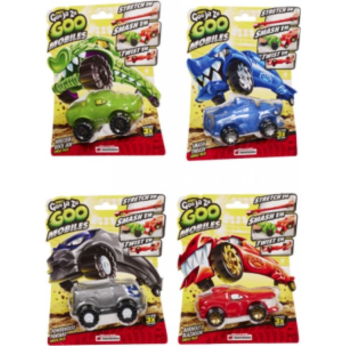 Goo Jit Zu - Goo Mobiles Smash Trash - Assorteret