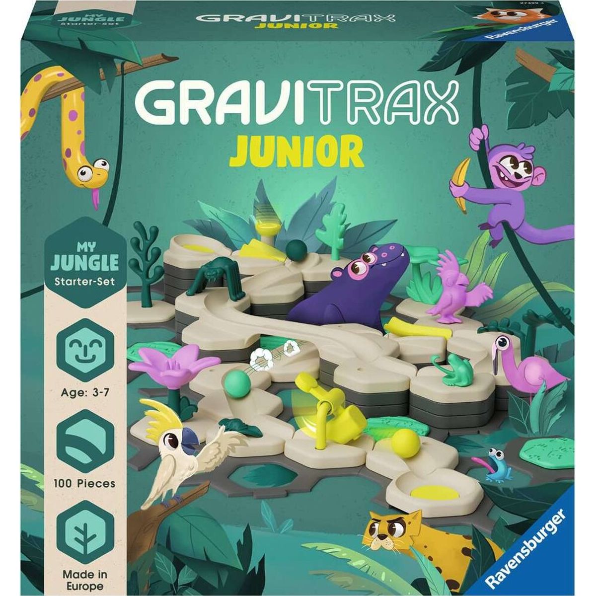 Gravitrax - Junior Starter-set Jungle - 98 Dele