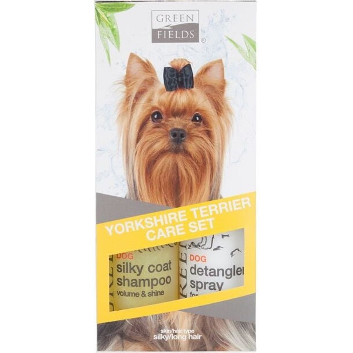 Pelspleje Sæt Til Yorkshire Terrier Hunde - Greenfields - 2x250 Ml