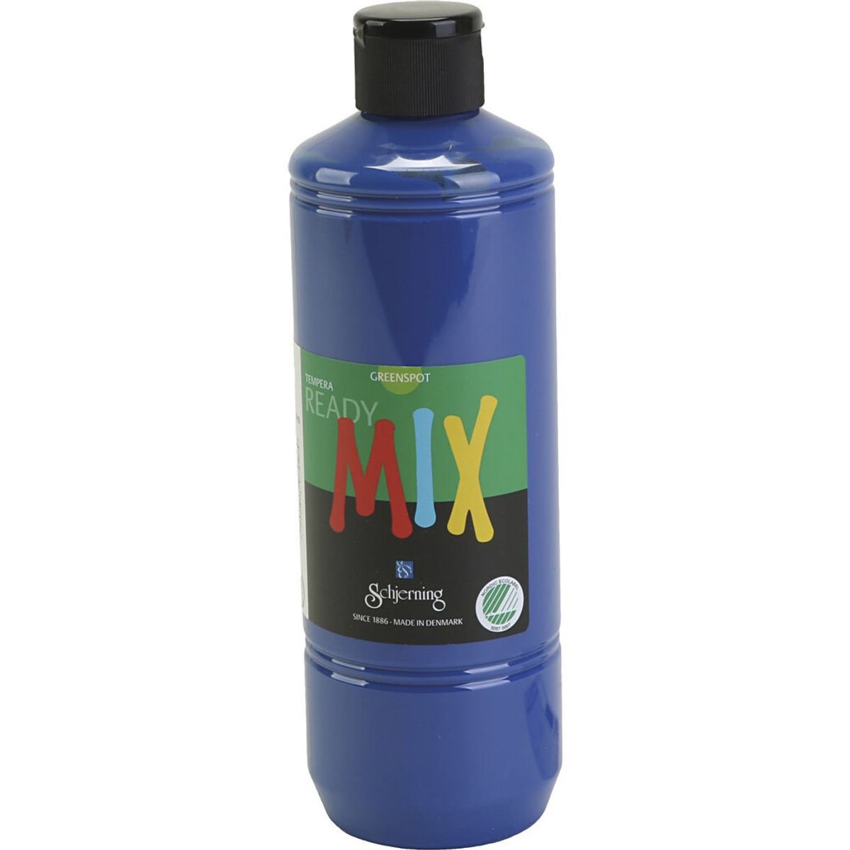 Greenspot Ready Mix - Tempera Maling - Mat - Mørk Blå - 500 Ml