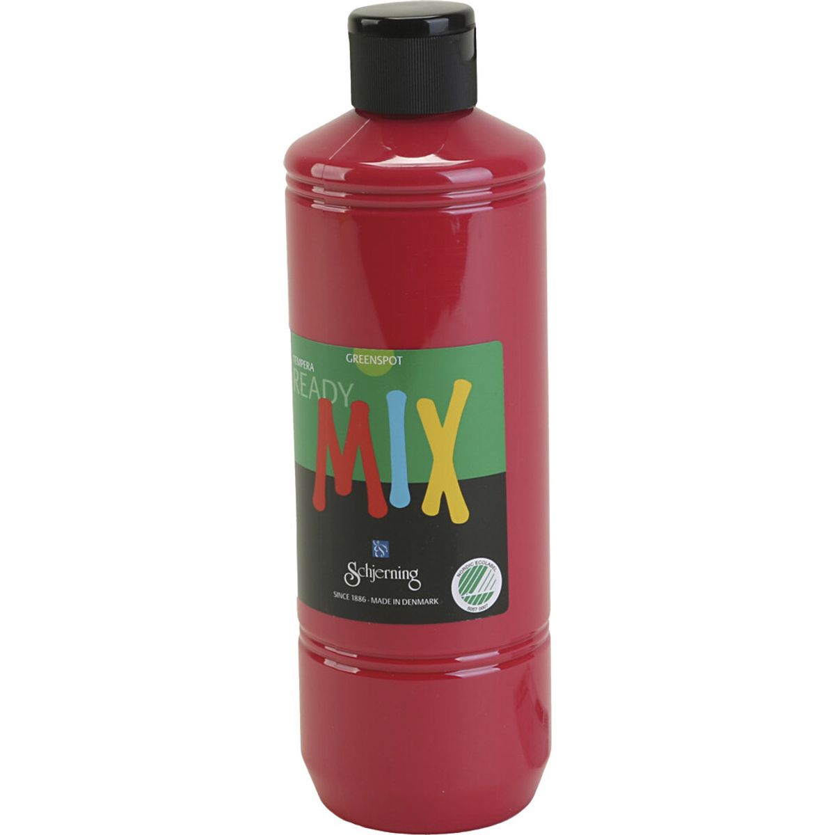 Greenspot Ready Mix - Tempera Maling - Mat - Primær Rød - 500 Ml