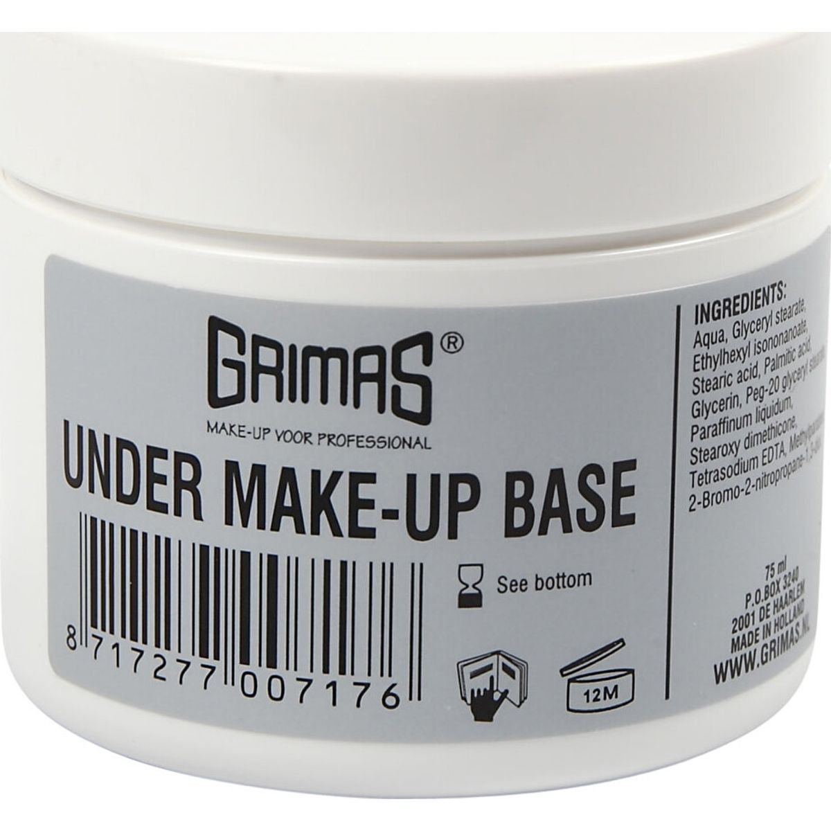 Grimas Under Makeup Base Creme Til Ansigtsmaling - 75 Ml