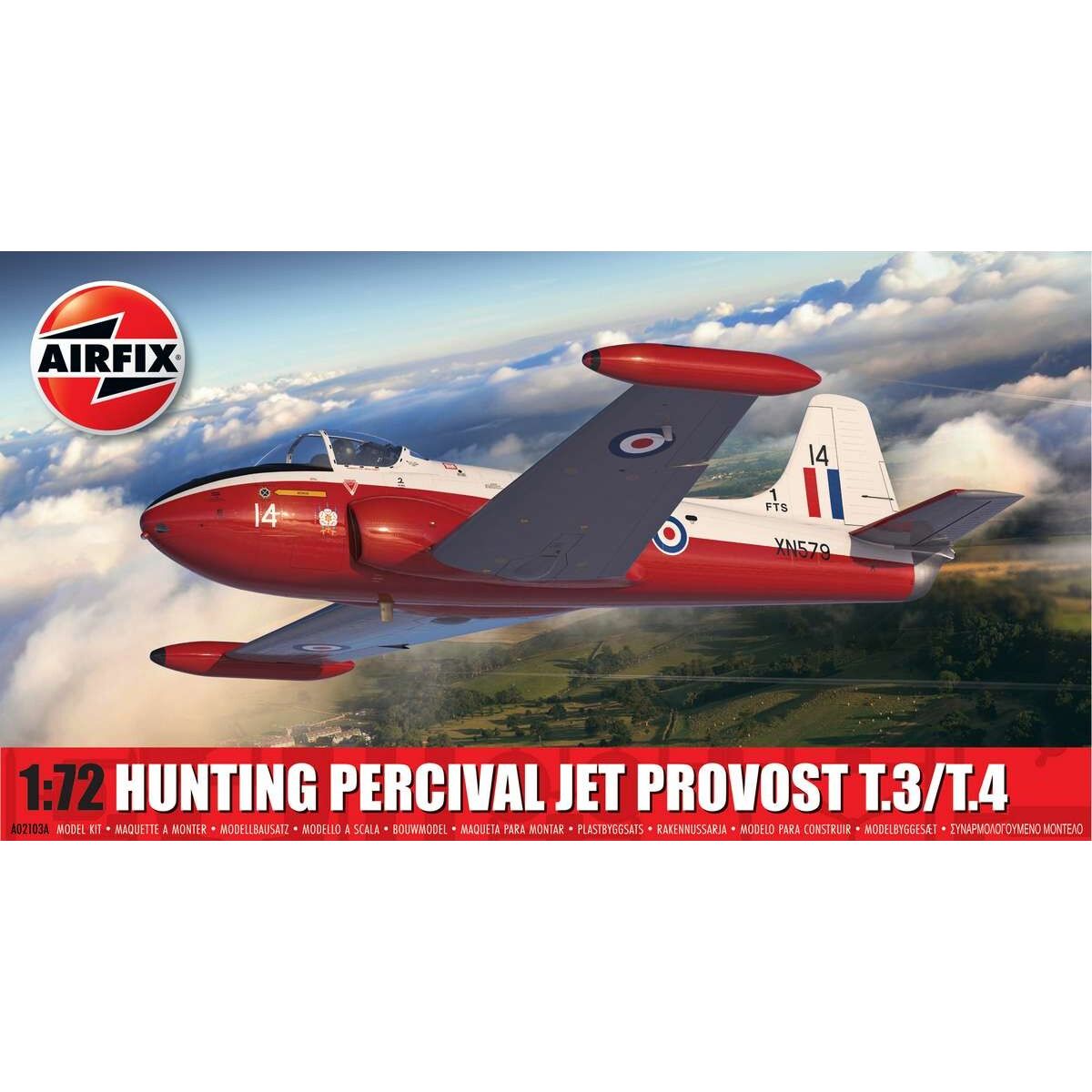 Airfix - Hunting Percival Jet Provost T.3/t.4 Fly - 1:72 - A02103a